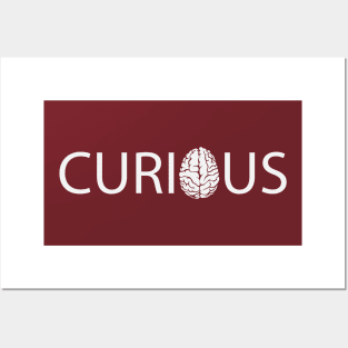 Curious being curious artistic design Posters and Art